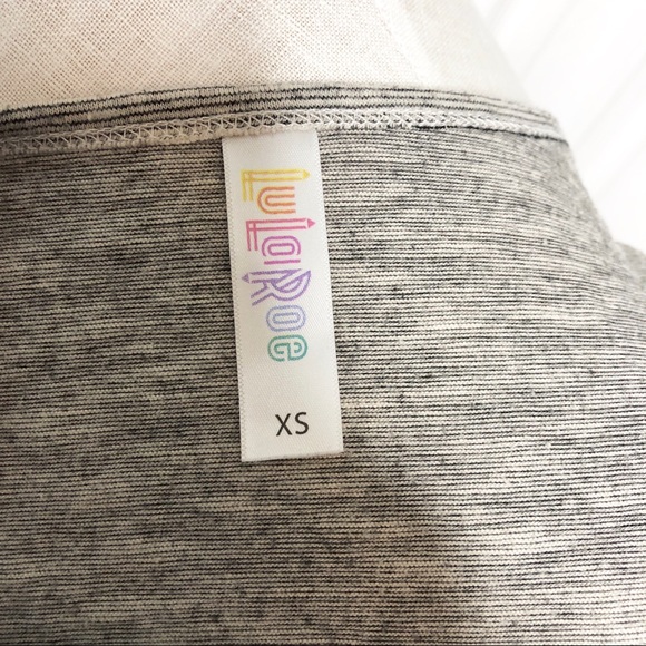 Lularoe micro-striped classic Tee, soft cotton - Picture 4 of 5